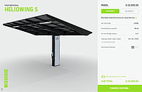 Screenshot of a solar panel configurator