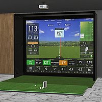 Detailed picture of a golf simulator