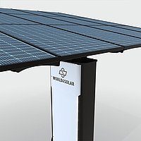 Detailbild von einem Solarpanel