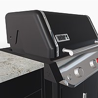 3D drawing of the outdoor kitchen from BBQ Kitchen.