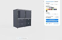 Screenshot vom Cosmoplan Regalkonfigurator.