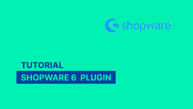 Shopware 6 Logo auf grünem Hintergrund.