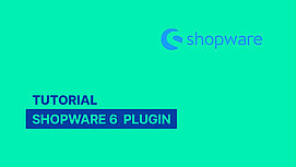 Shopware 6 Logo auf grünem Hintergrund.